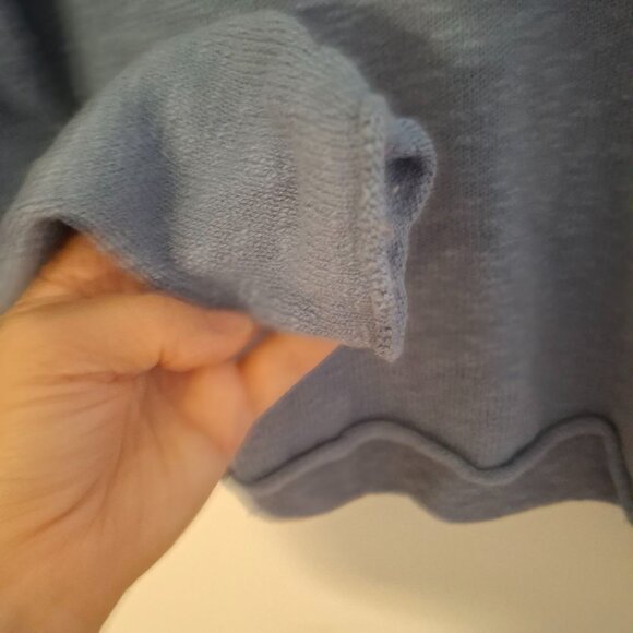 Cotton Country by Parkhurst Snow Day Turtle Neck Sweater in Grey Blue - Size M - Picture 4 of 10